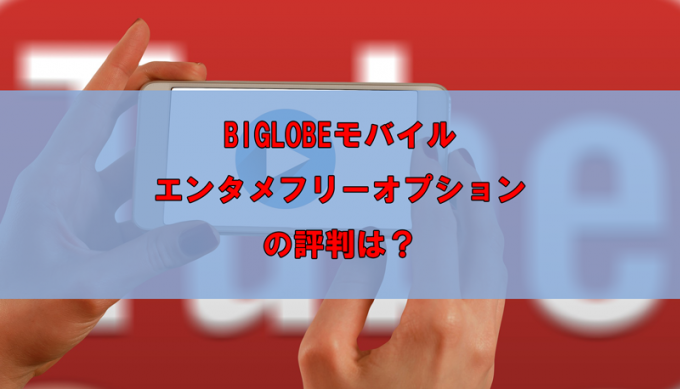 BIGLOBEモバイル エンタメフリーオプションの評判